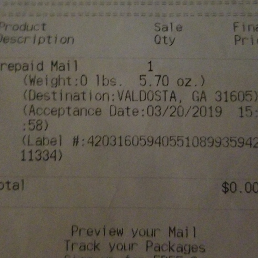 Tracking order check address - Picture 2 of 5